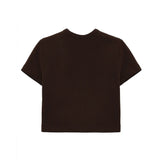 Girls Short Sleeve Crewneck Crop Top Tee