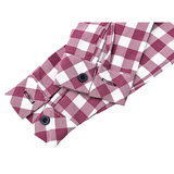 Boys Cotton Plaid Suspender Pant Set