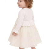 Baby Girls' Long Sleeve Knit One Button Closure Bolero Shrug