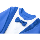 Baby Boy Footie Tuxedo Outfit with Bow Tie for Christmas Holidays - The Perfect Gentleman Look