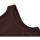 Girls' Soft Solid Cotton Blend Racerback Tank Top