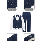 Boys Suits Slim Fit 4 Piece Formal Dress Suit