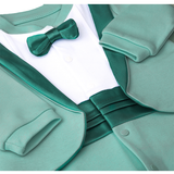 Baby Boy Footie Tuxedo Outfit with Bow Tie for Christmas Holidays - The Perfect Gentleman Look