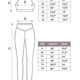 Girls Athletic Crop Top & Legging Set