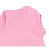 Girls' Basic Short Puff Sleeve Round Neck Cotton T-Shirt