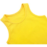 Girls' Soft Solid Cotton Blend Racerback Tank Top