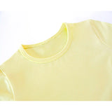 Lilax Girls' Basic Long Sleeve Round Neck Cotton T-Shirt