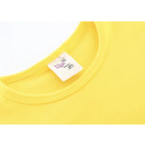 Baby Cotton Puff Sleeve Basic Crewneck T-Shirt