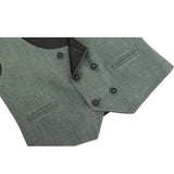 Boys 4-Piece Slim Fit Textured Suit Set