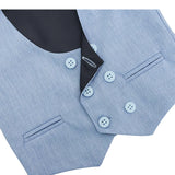 Boys 4-Piece Slim Fit Textured Suit Set
