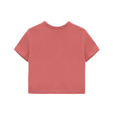 Girls Short Sleeve Crewneck Crop Top Tee