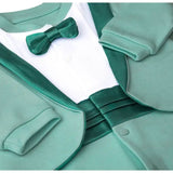 Baby Boy Footie Tuxedo Outfit with Bow Tie for Christmas Holidays - The Perfect Gentleman Look