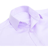 Lilax Boys Classic Short Sleeve Button Down Casual Solid Dress Shirt