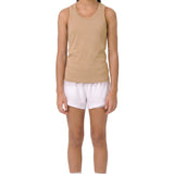 Girls' Soft Solid Cotton Blend Racerback Tank Top