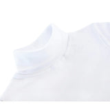 Little Girls Cotton Long Sleeve Basic Turtleneck T-Shirt