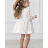Toddler Lace & Ruffle Detailed Flower Girl Dress