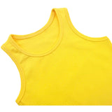 Girls' Soft Solid Cotton Blend Racerback Tank Top