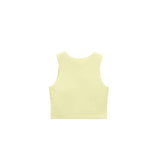 Girls' Double Lined Sleeveless Basic Crop Tank Top