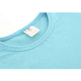 Baby Cotton Puff Sleeve Basic Crewneck T-Shirt
