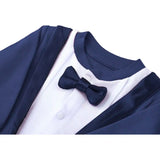Baby Boy Footie Tuxedo Outfit with Bow Tie for Christmas Holidays - The Perfect Gentleman Look
