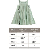Toddler Cotton Layered Square Neckline Dress