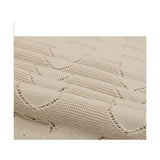 Baby Girl Cotton Knit Heart Receiving Blanket