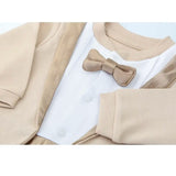 Baby Boy Footie Tuxedo Outfit with Bow Tie for Christmas Holidays - The Perfect Gentleman Look