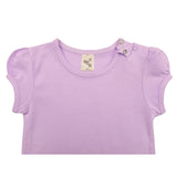 Baby Cotton Puff Sleeve Basic Crewneck T-Shirt