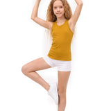 Girls' Soft Solid Cotton Blend Racerback Tank Top