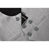 Toddler & Youth Boys 4 Piece Formal Suit Set V-Neck Vest White Dress Shirt Dress Pants and Bowtie 1-5 Years