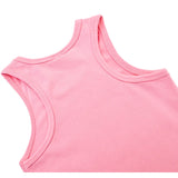 Girls' Soft Solid Cotton Blend Racerback Tank Top