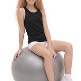Girls' Soft Solid Cotton Blend Racerback Tank Top