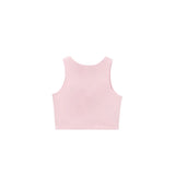 Girls' Double Lined Sleeveless Basic Crop Tank Top