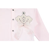 Newborn Baby 3-Piece Cotton Jeweled Layette Set