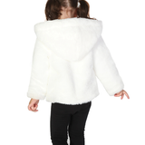 Girl Button Down Hooded Cardigan Jacket