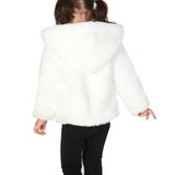 Girl Button Down Hooded Cardigan Jacket
