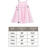 Toddler Cotton Layered Square Neckline Dress