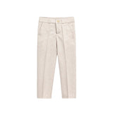 Boys 4-Piece Slim Fit Textured Suit Set