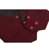 Little & Youth Boys Suit Set - Formal Suit Vest, White Dress Shirt, Dress Pants, and Bowtie - 4-Piece