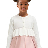Girls Patterned Knit Bolero Cardigan