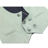 Boys 4-Piece Slim Fit Textured Suit Set