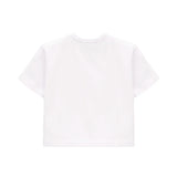 Girls Short Sleeve Crewneck Crop Top Tee