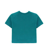 Girls Short Sleeve Crewneck Crop Top Tee