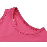 Girls' Soft Solid Cotton Blend Racerback Tank Top / 8 to 10 Years