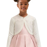 Girls Patterned Knit Bolero Cardigan