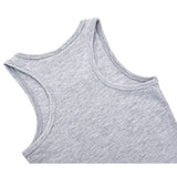 Girls' Soft Solid Cotton Blend Racerback Tank Top