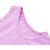 Girls' Soft Solid Cotton Blend Racerback Tank Top