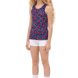 Girls' Soft Solid Cotton Blend Racerback Tank Top