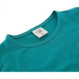Little Girls Cotton Long Sleeve Basic Crewneck T-Shirt