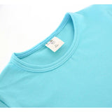 Little Girls Cotton Long Sleeve Basic Crewneck T-Shirt